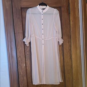 Vince Camuto Pink Sheer Duster